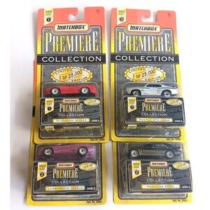 Matchbox Premiere Collection Mercedes Pontiac Lamborghini Mitsubishi Lot of 4